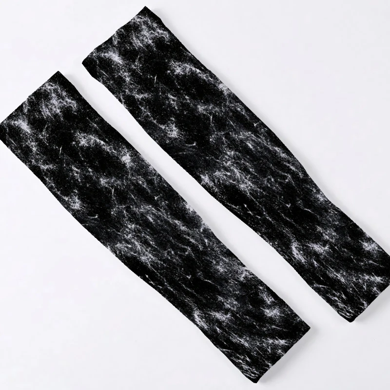 1Pair Unisex Ice Sleeve Arm Cover Dark Night Flowing Light Texture Mysterious And Deep Suitable for Running Fishing Riding
