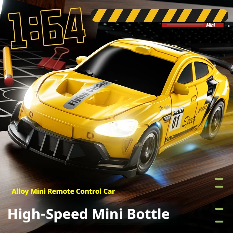 

Миниатюрная радиоуправляемая дрифт-машинка 1/64 4WD с подсветкой, управлением через приложение, модель для мальчиков, подарок на день рождения