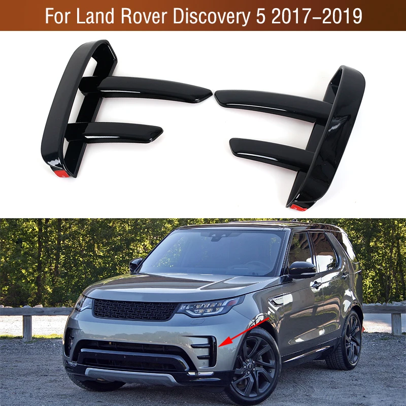 

1 Pair For Land Rover Discovery 5 2017 2018 2019 Front Bumper Lower Grille Trim Molding Decorative Sticker Car Styling