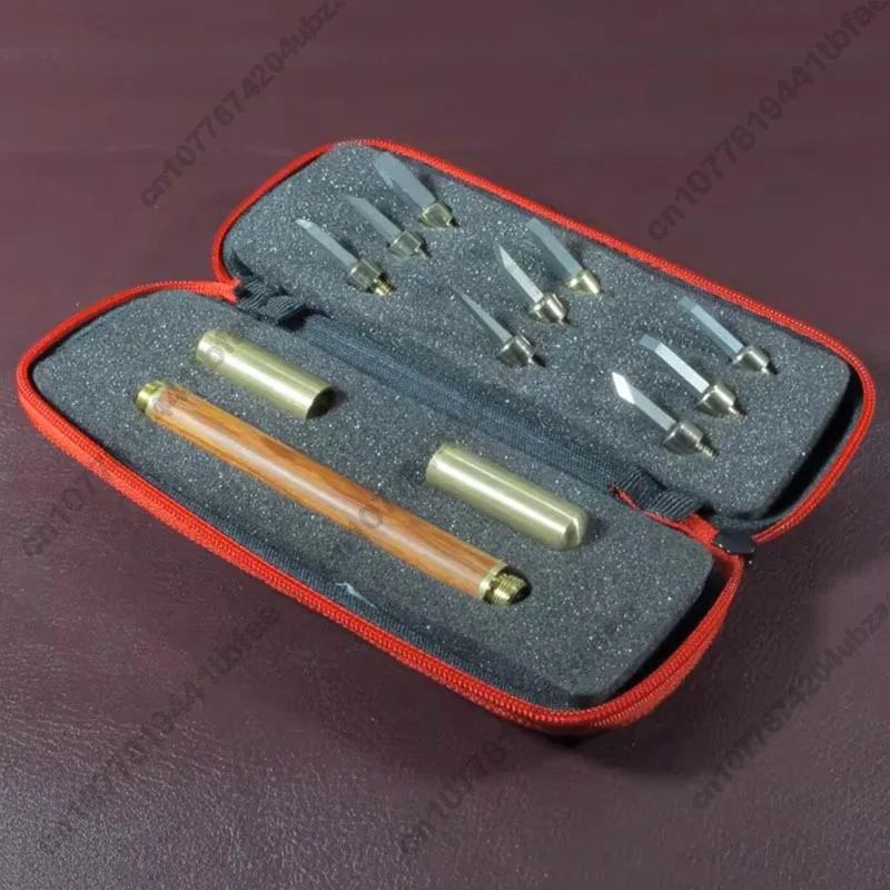 Removable Blades for Stone, Wood, Nut and Seal Engraving - Tungsten Carving Tool Set