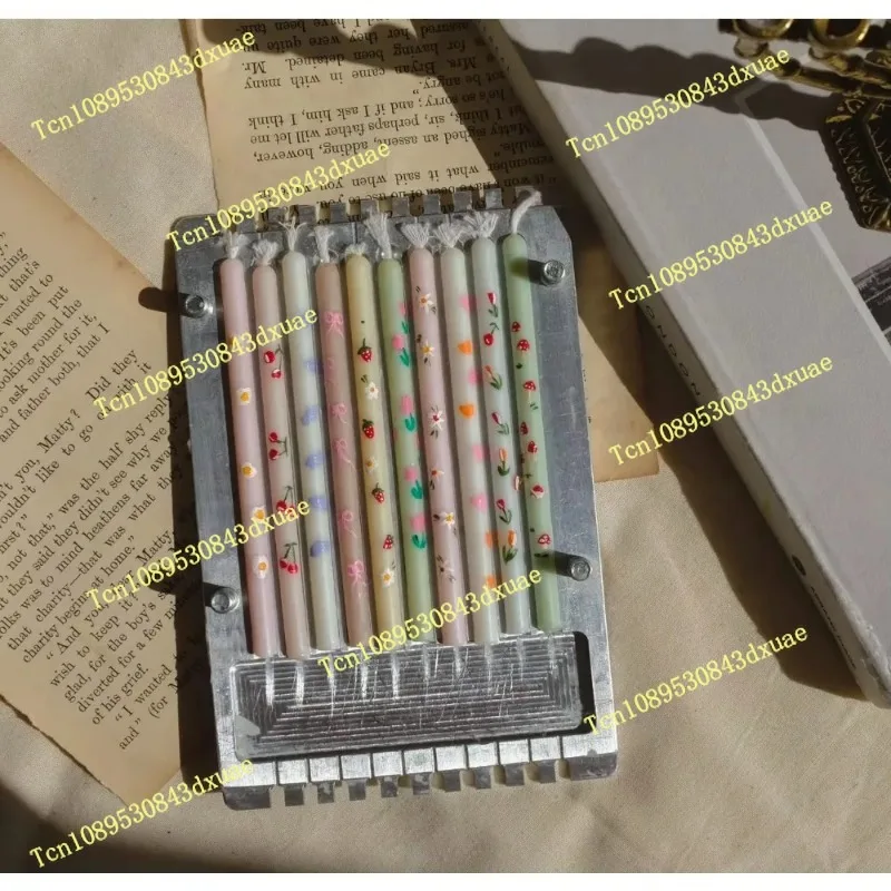 Professional Factory Supply Durable Metal Aluminum Long Pole Pillar Candle Making Mold Unique DIY Candle Making Kits
