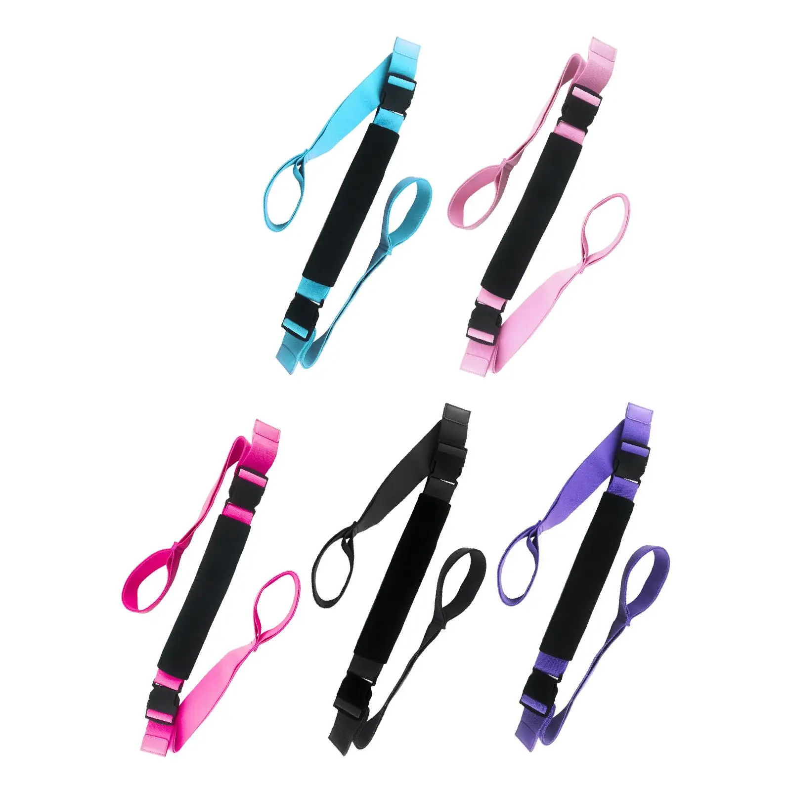 Yoga Pilates Elastic Stretch Band Adjustable for Stretching Exercises Flexibility Training and Gym Workout Routines