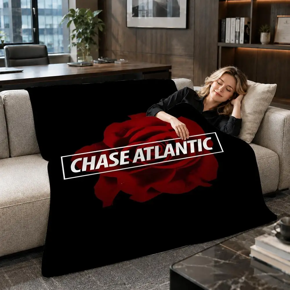 Band Indie Rock Chase Atlantic Throw Soft Warm Flannel Throw Blanket for Sofa Bed Office Home Holiday Gift All Season
