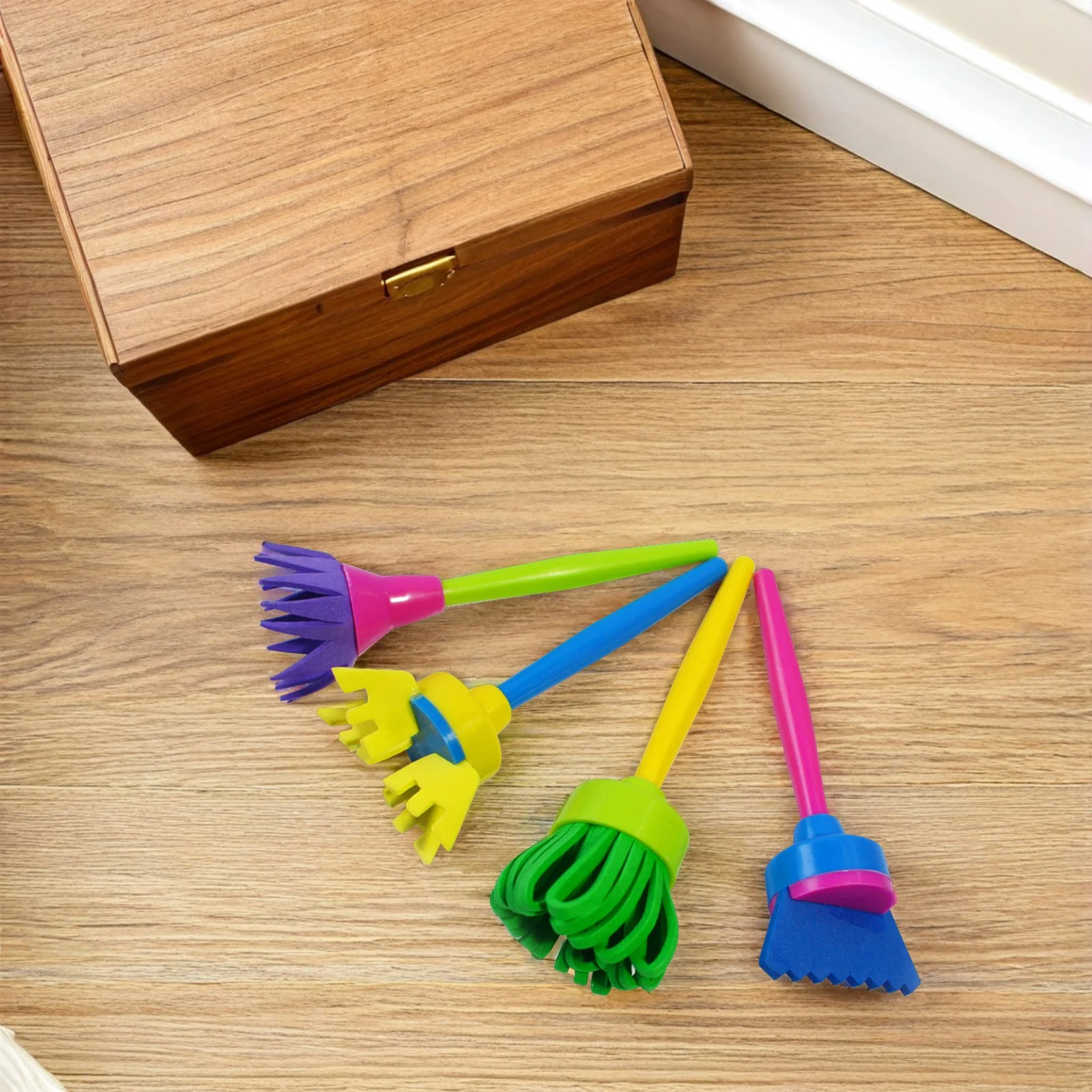 

4Pcs Creative Painting Tools for Sponge Painting Brush DIY Art Craft Kit Graffiti Imagination Development