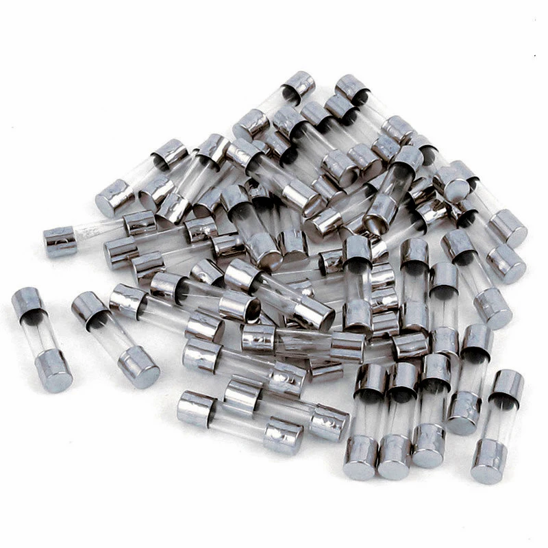 100pcs 6x30mm Fast-blow Glass Fuses Quick Blow Car Glass Tube Fuses Assorted Kit 0.5A 1A 2A 3A 5A 10A 15A 20A 30A Amp 6*30 Fuse