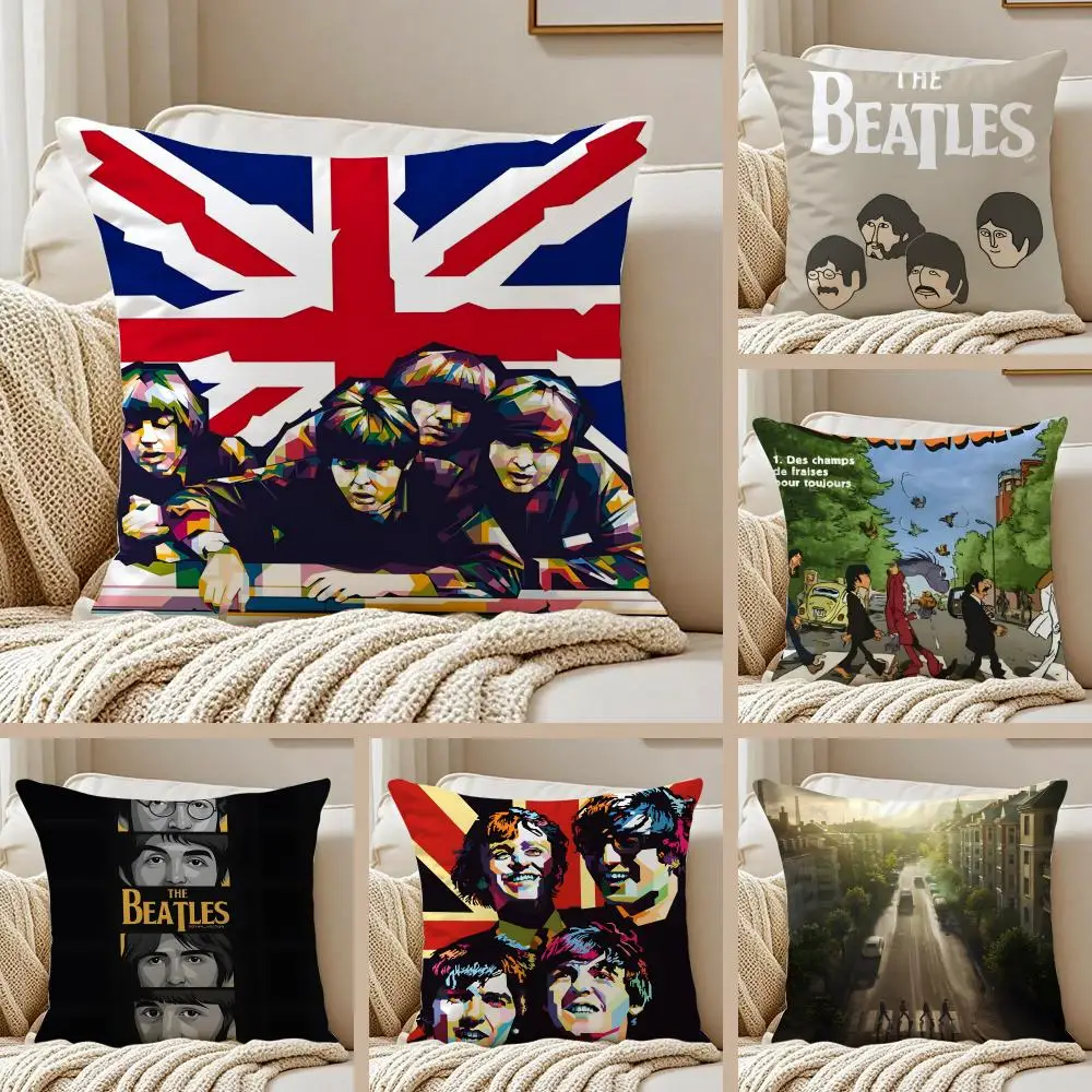 band legendary T-The B-Beatles Cushion Cover Pillowcase Anti-dustmite living Room Sofa Decor Cushion Room