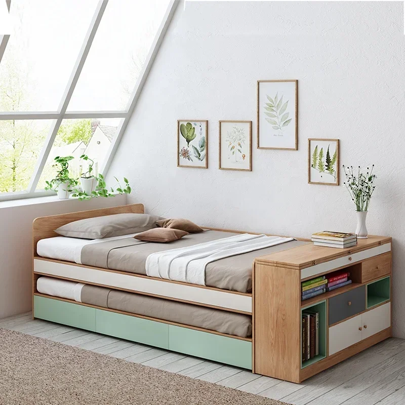 Creative Wholesale Modern Bedroom Children Adults Cabinet Design Storage Wood Bunk Bed