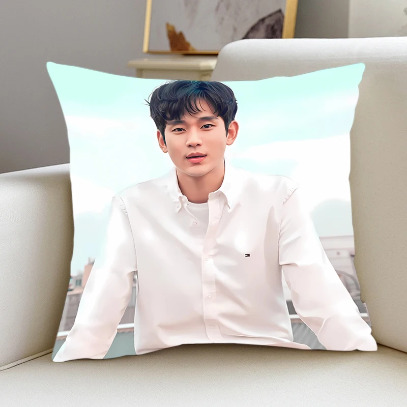 Decorazioni per la casa Federa per cuscino iving K-Kim-Soo-Hyun kpop camera da letto ufficio auto Dakimakura Cuscini di tiro Federa quadrata