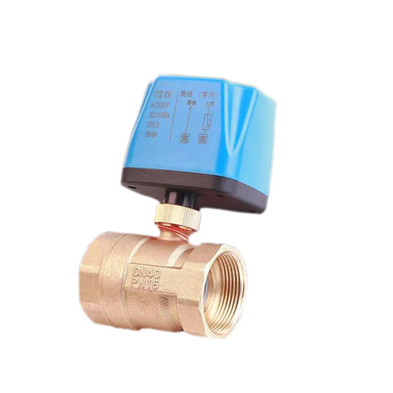 

1/2" 3/4" 1" Normally Closed/Open Motorized Ball Valve 220V 12V 24V 2-Wire Brass Electric Ball Valve Replace Solenoid Valve