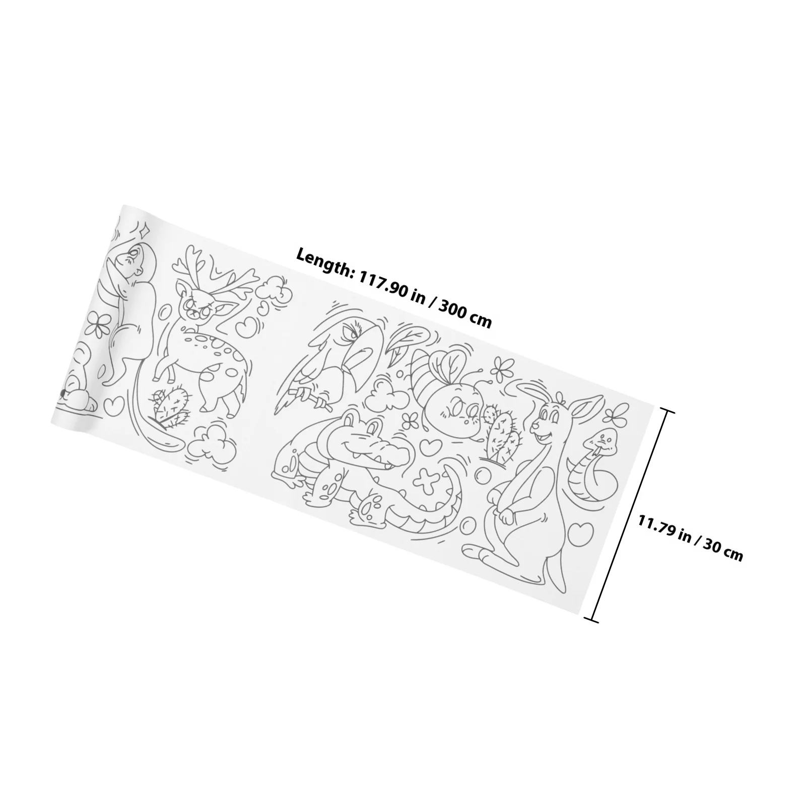 1 Roll Coloring Poster Large Paper Roll for Drawing Graffiti Painting Art Homework Sketch Wall Creative Activity