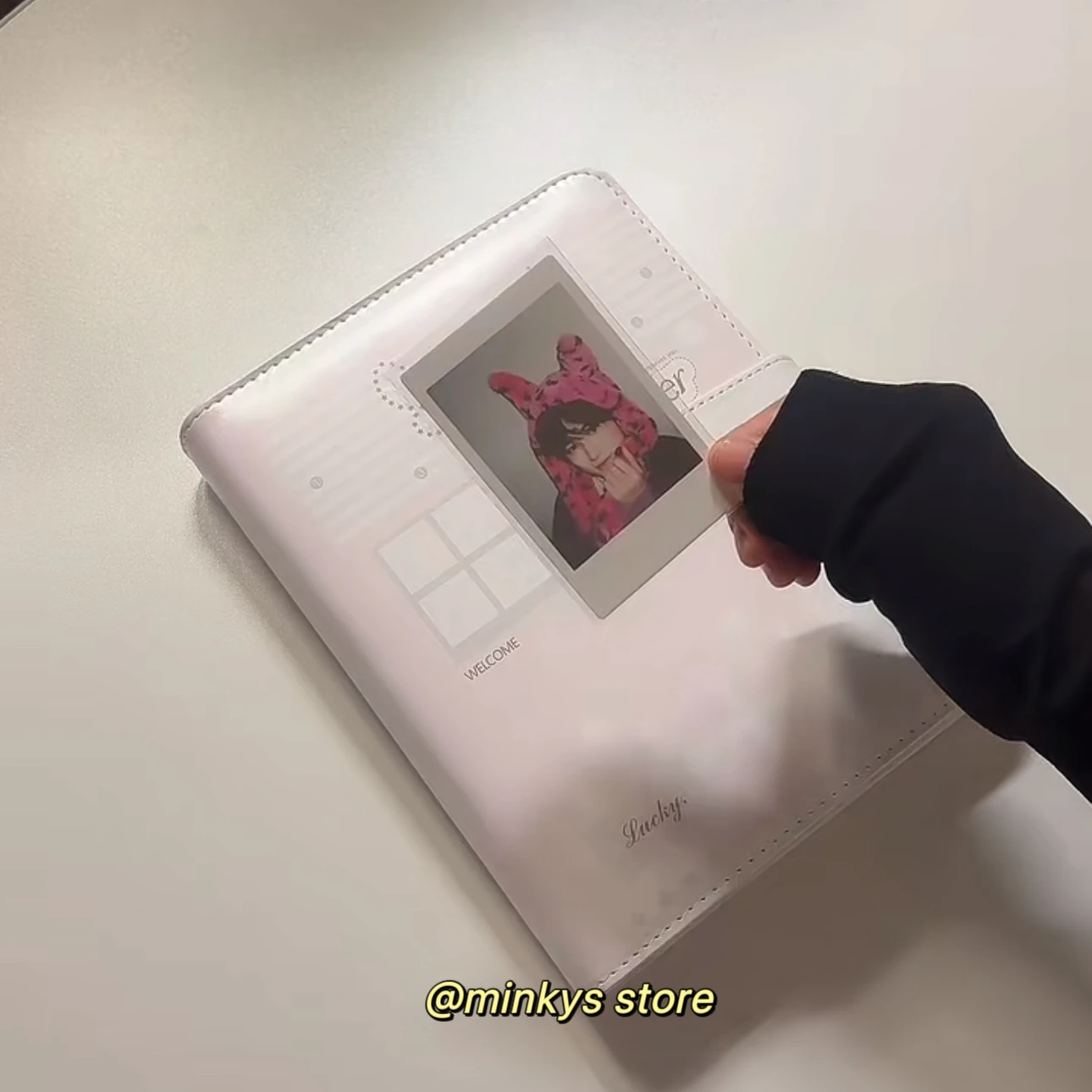 MINKYS PU-Leder Engelsflügel Niedlicher A5 Kpop Fotokarten-Sammelordner Idol-Fotokarten-Buch Idol-Aufbewahrungsalbum Schreibwaren – Detail 9