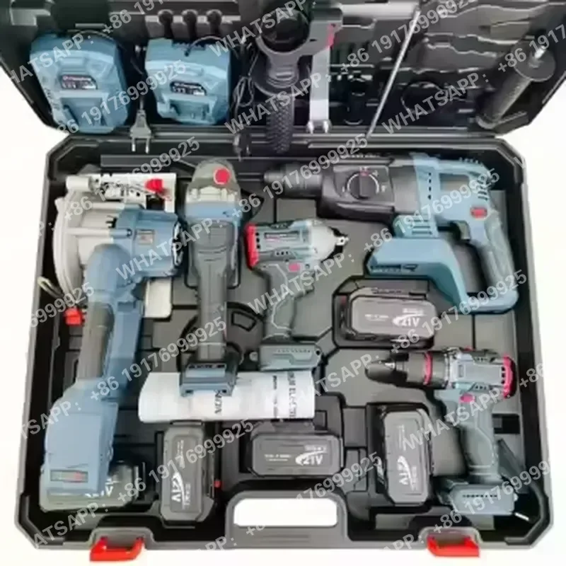 Versatile 5 in 1 Cordless Electric Drill Set with Lithium Battery for DIY Woodworking and Repair Jobs