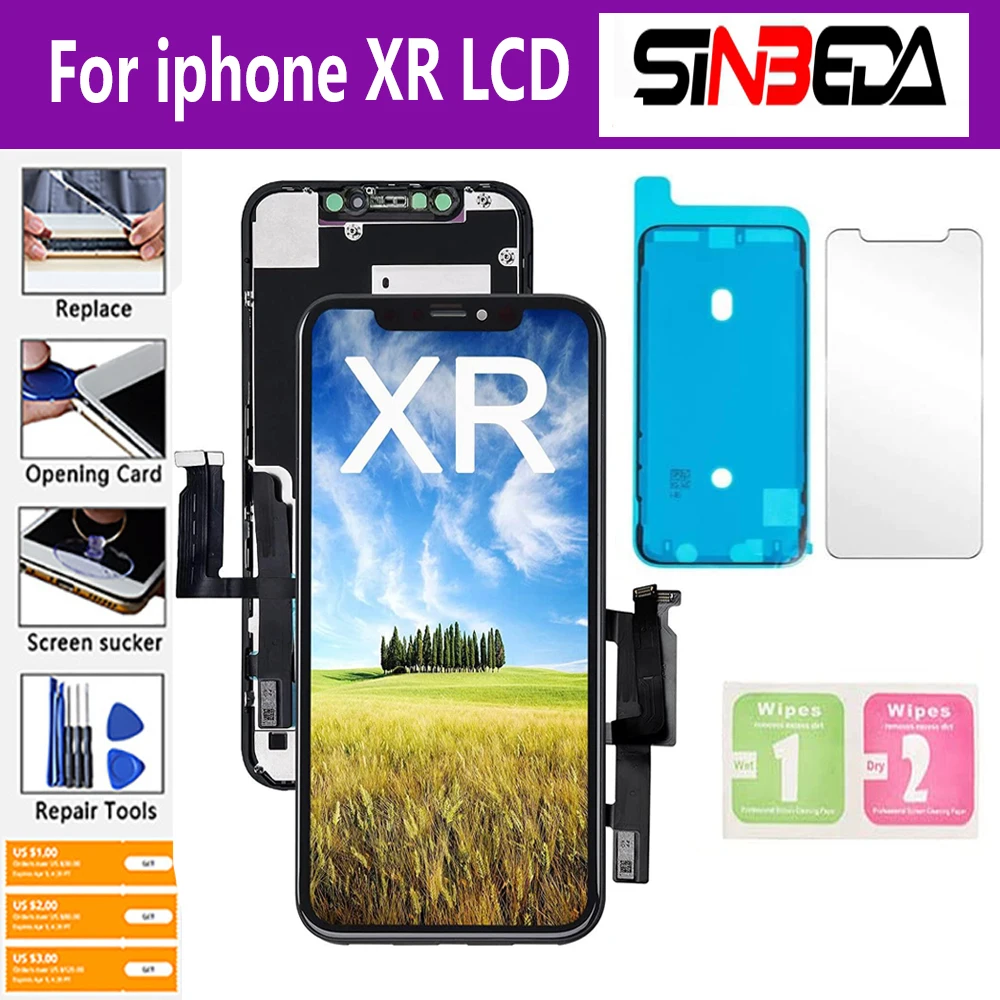 

LCD Display Touch Screen Digitizer Assembly, AAA ++ OLED Pantalla for iPhone XR X XS MAX 11