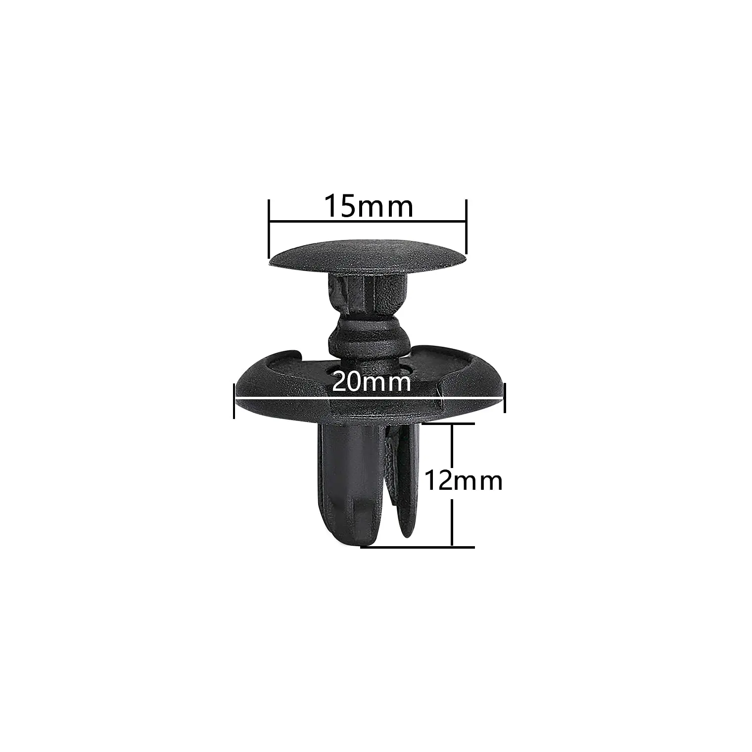100 stücke 8mm Auto Kunststoff Stoßstange Verschluss Niet Fixierer Push-Typ Motorhaube Befestigungs element Kotflügel Limousine Tür verkleidung Clip