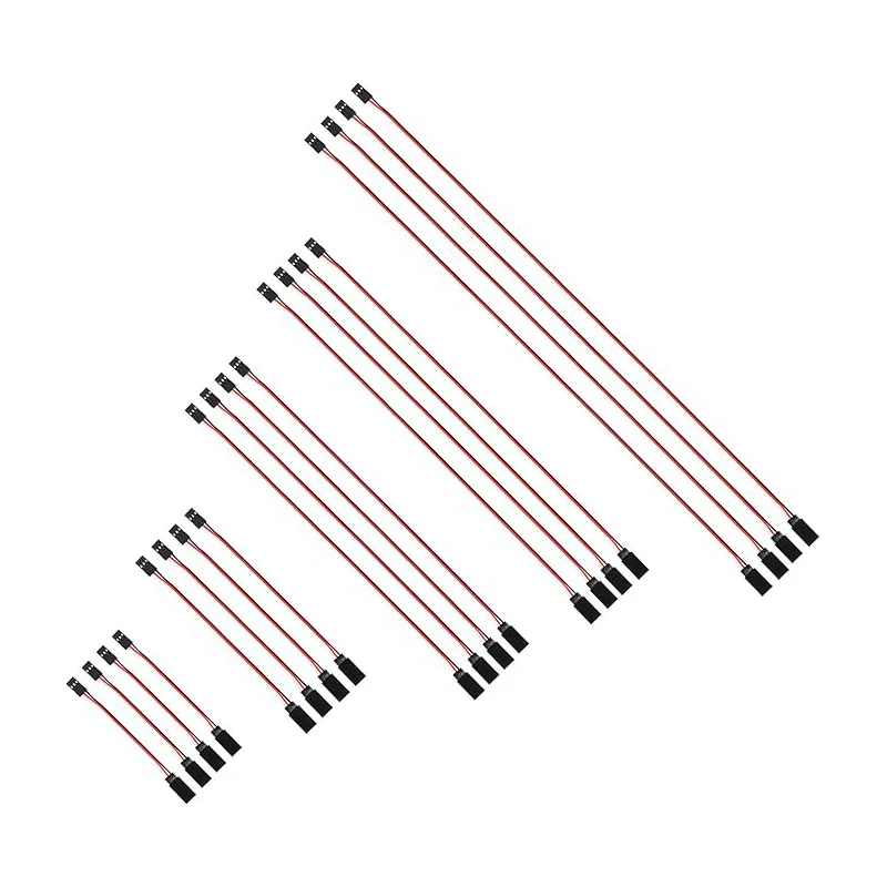 10pcs 3pin Servo Extension Cable Wire Cord Female to Male RC Servo Extension Cord Wire Connectors for Servo Extension connection