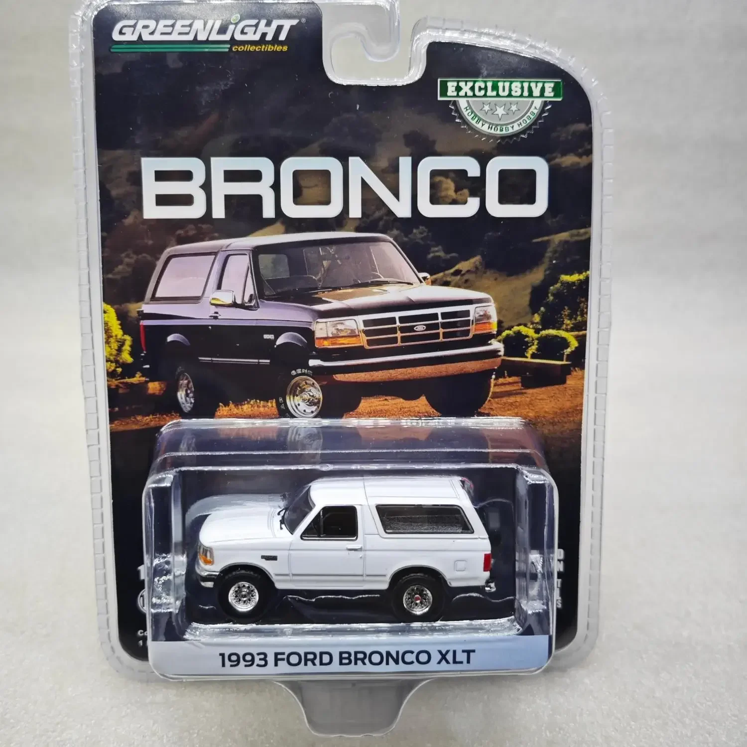 

GreenLight 1:64 1993, Ford Bronco XLT, модель автомобиля, коллекция игрушек, украшение для подарков для детей