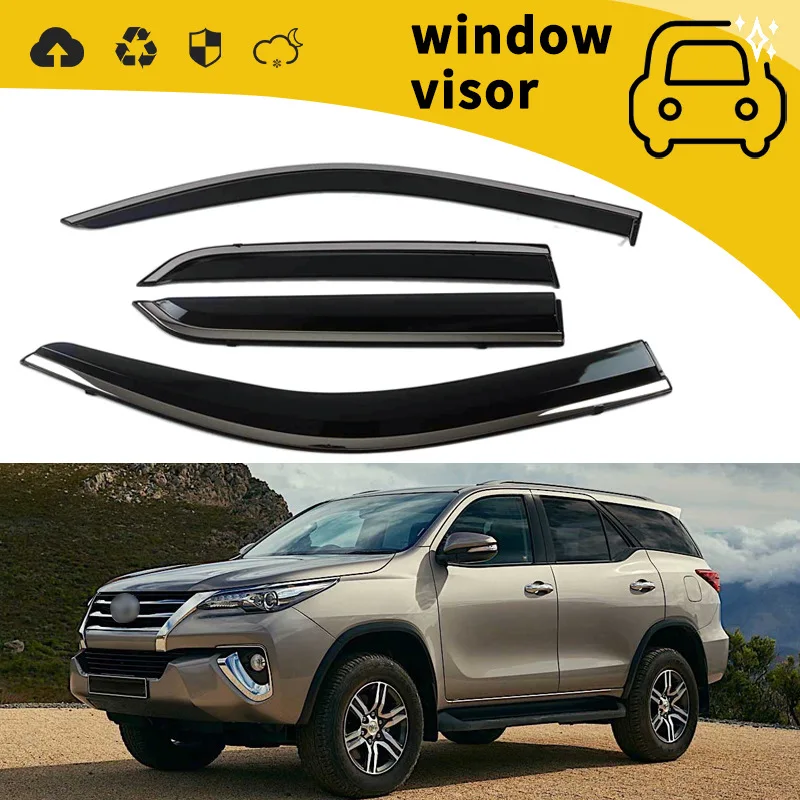 Suitable for Toyota Runner Crosser rain shield door sunny rain shield window rain eyebrow rain shield modification decoration