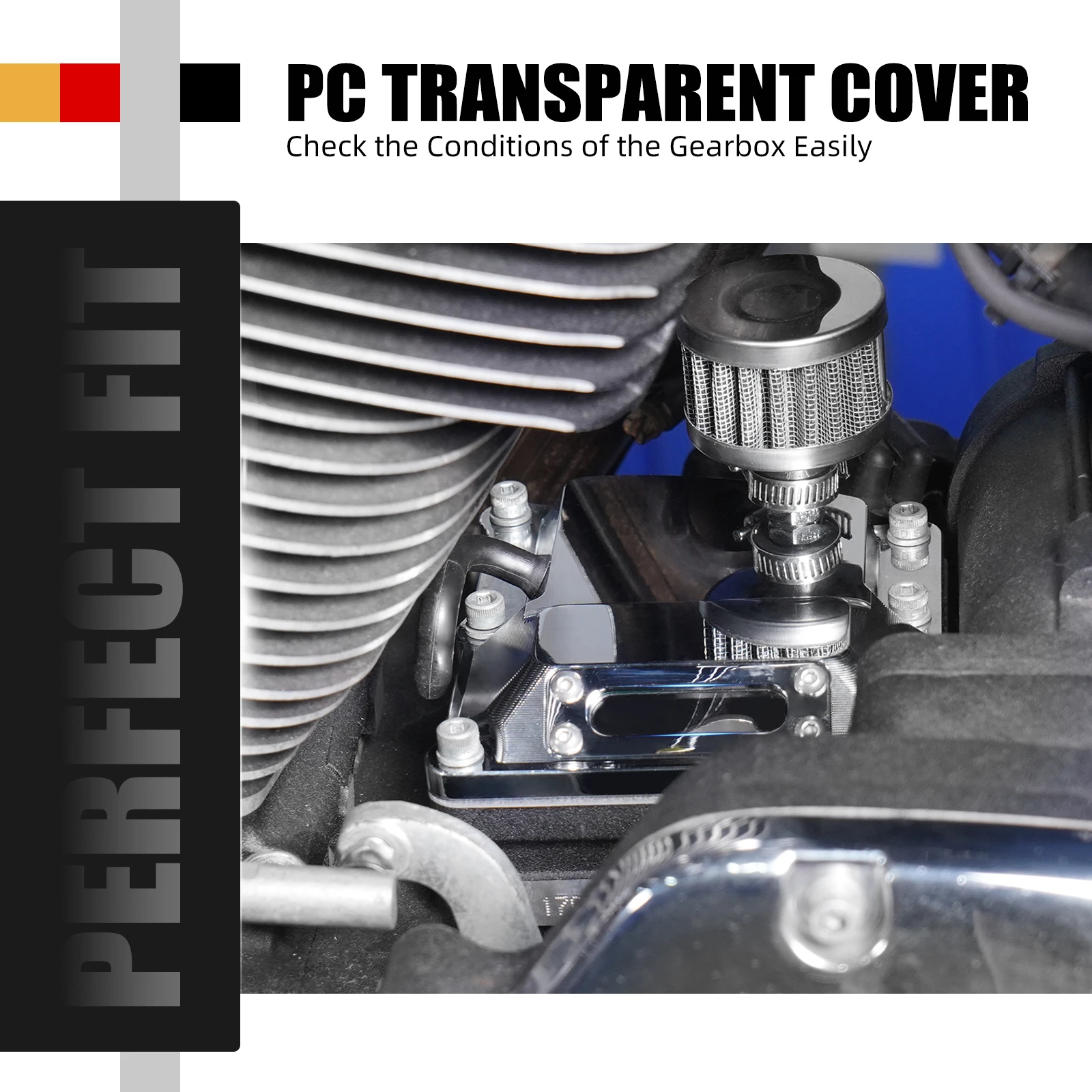 Tampa superior de transmissão ventilada para Harley Street Glide FLHX Road Glide FLTRX Road King Low Rider ST FXLRST117 Street Bob FXBBS114