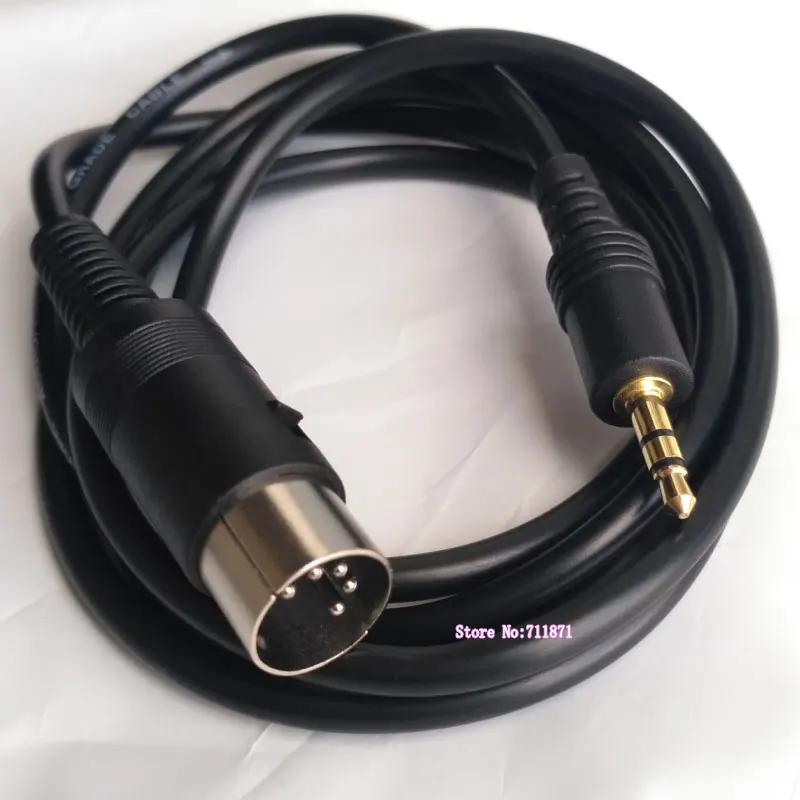 5 Needle 5Pin Din TRS 3.5 Adapter Cable Line Stereo TRS 3.5mm Male 5P DIN MIDI Male Audio Cord Wire TRS 3.5 Din 5Pin Audio Line