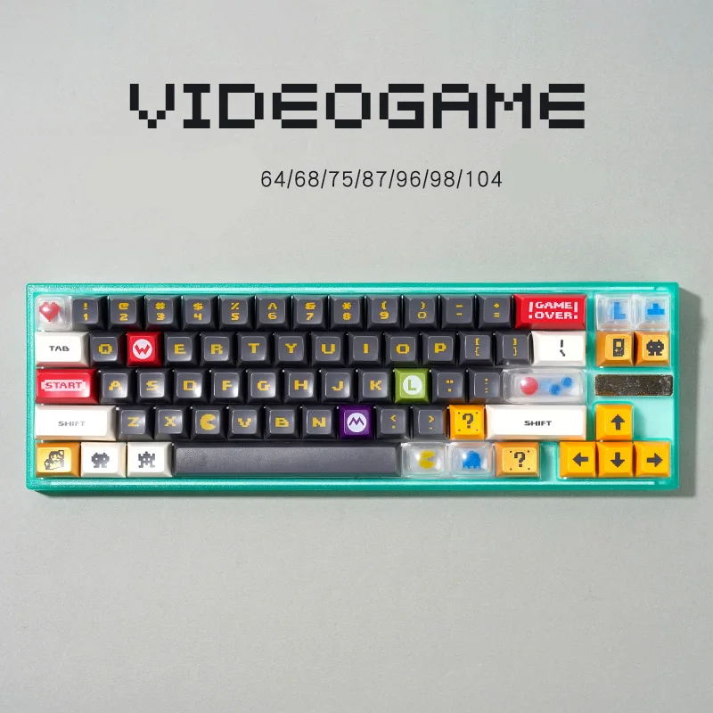 157 Keys Game Theme ABS Keycaps Ergonomics SA Profile Keycaps for Mechanical Keyboard Personalization Sublimation Keycap