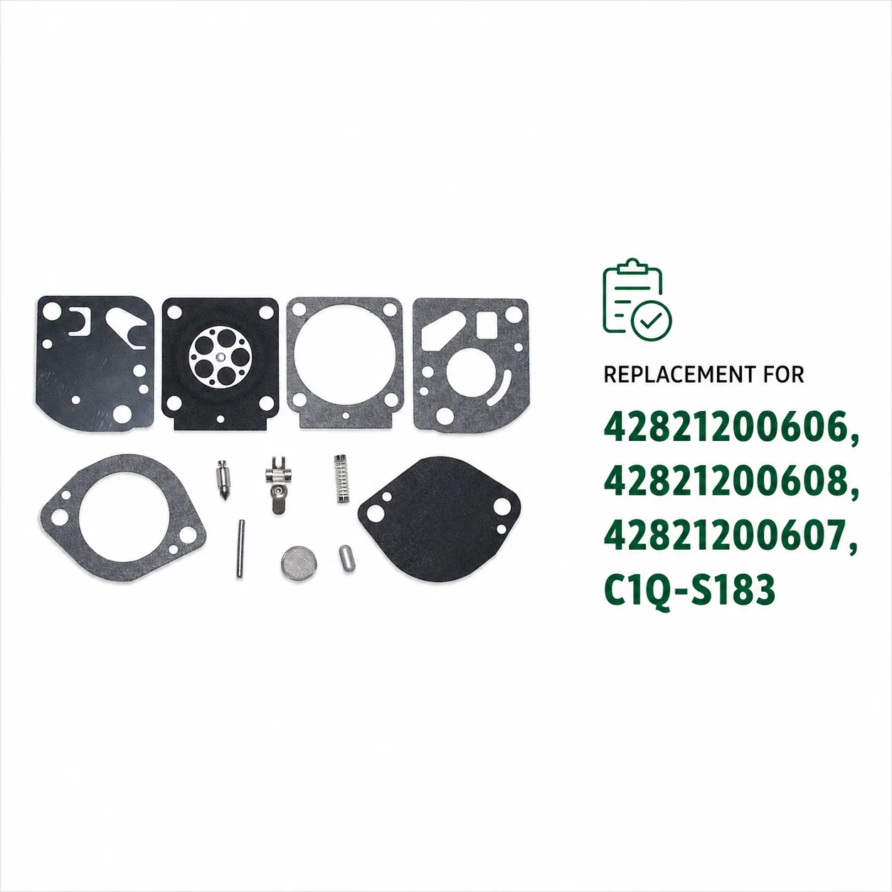 Replacement Carburetor Kit for Stihl BR600 BR700 Blower with Primer Bulb Fuel Filters Spark Plug OEM 42821200607 4282 120 0607