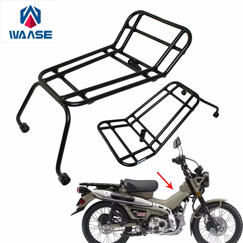 WAASE Middle Luggage Center Rack Carrier Support Holder Bracket For Honda CT125 hunter cub huntercub 125 2020 2021 2022