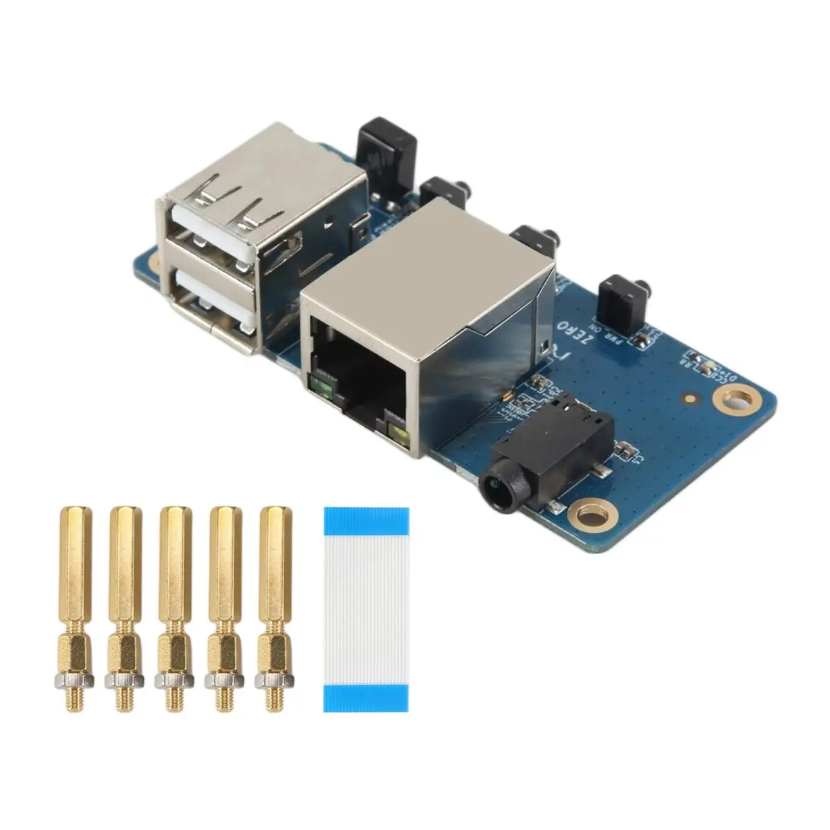 A72Z For Zero 2 W Expansion Board Interface Board 100M Network Port+USB 2.0+Analog Audio and Video Interface