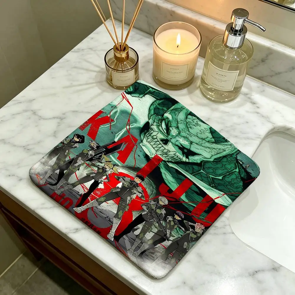 Anime K-Kaiju No Polyester Cotton Hanging Kitchen Towel, Skin Friendly Hand Wiping Towel for Hotel Cafe Household