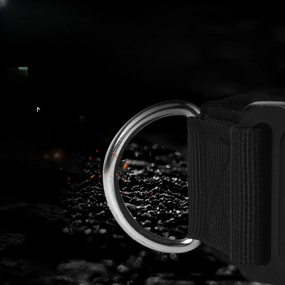 طوق حيوان أليف متين قابل للتعديل من النايلون ، رصاص كلب كبير ، أطواق مشي وتدريب خارجية ، مستلزمات بيتبول ولابرادور