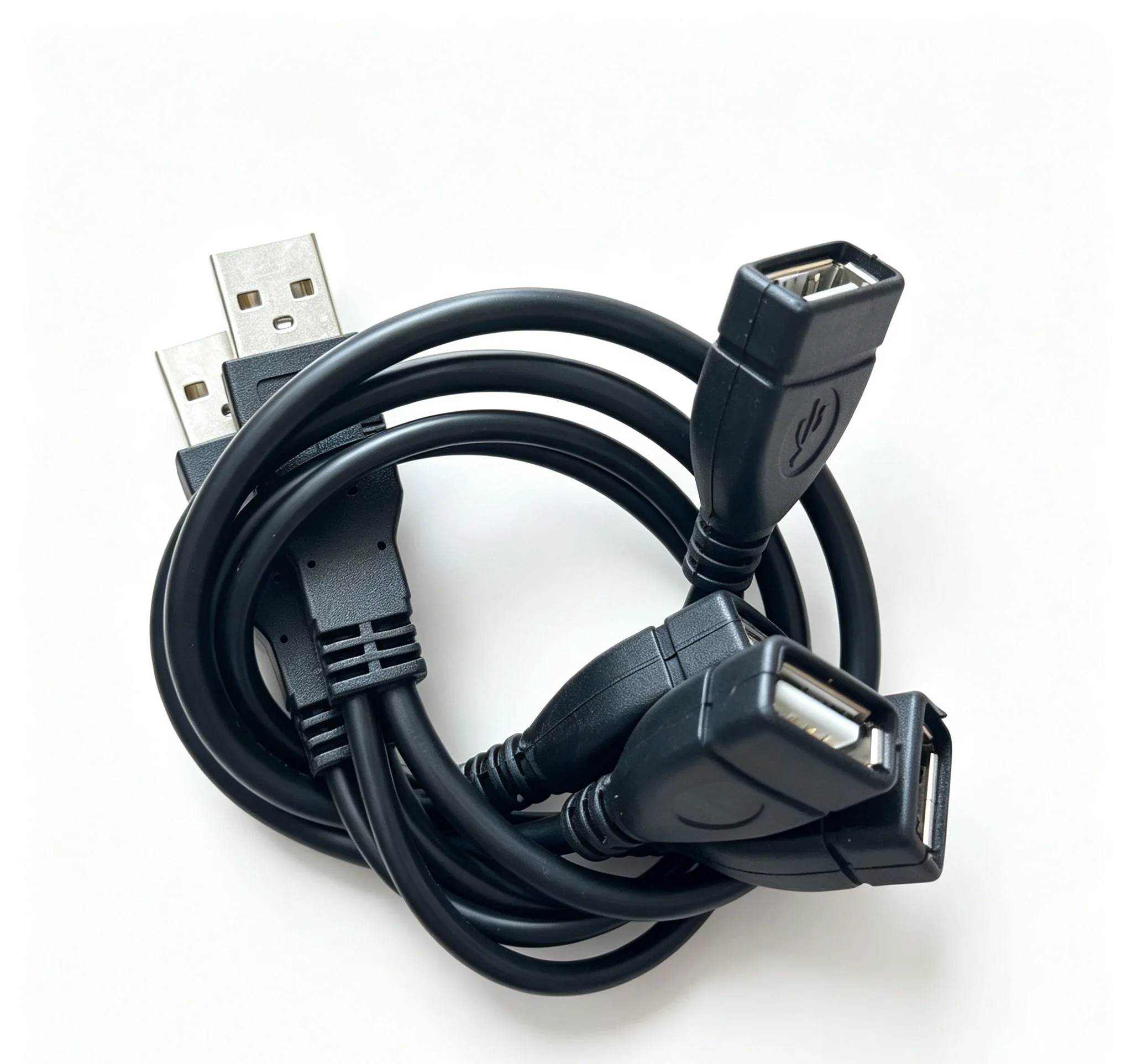 

20Pcs 1 Male To 2 Dual Female Splitter Data Hub Power Adapter One To Two Y Splitter Charging Power Cable Cord Extension Cable