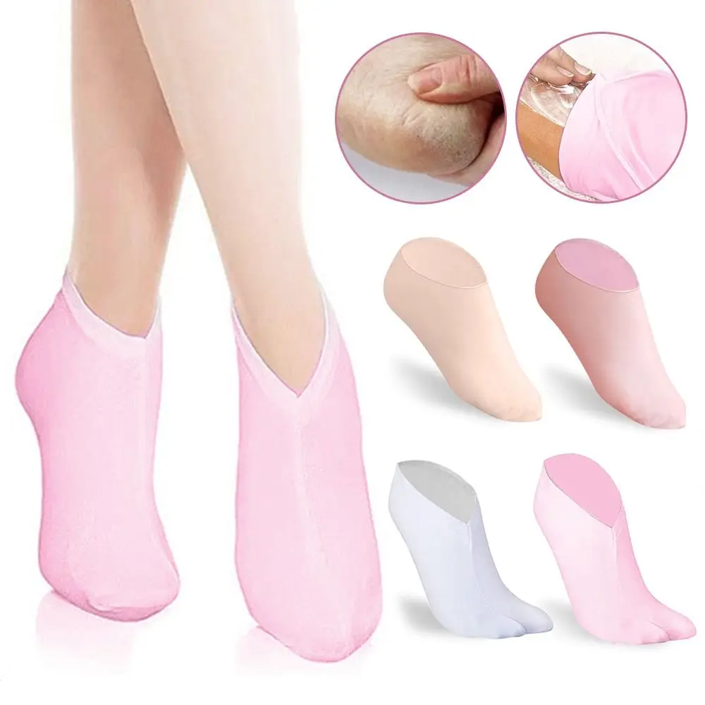 Reparar meias hidratantes de silicone alívio da dor anti rachaduras ferramenta de cuidados com os pés remover pele morta esfoliante meias de proteção dos pés