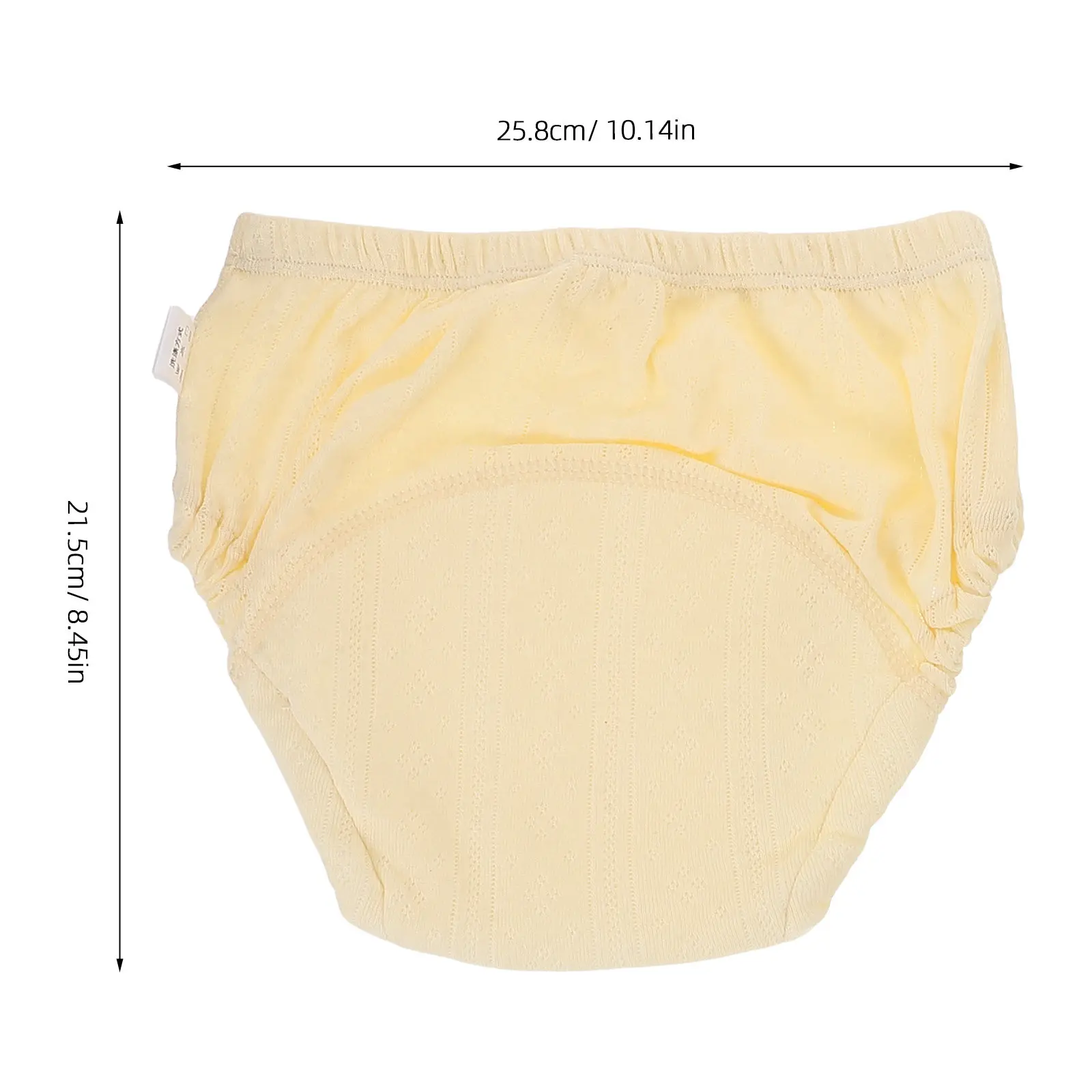 3Pcs Cotton Training Pants for Toddlers Potty Training Underwear Unisex Breathable Absorbent Nighttime Use Reusable Size 110 - view 2