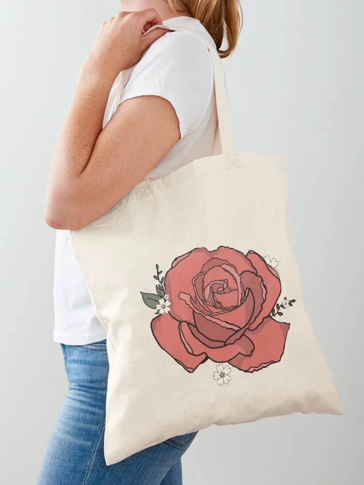 Floral Rose Design Tote Bag Cloth bags large tote bag female bag