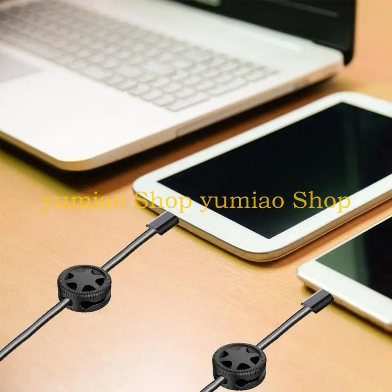 587B 6Pcs Cable Winder Clip Mouse Wire Headphone Holder USB Holder Desk Cable Organizers Wire Cord Protector