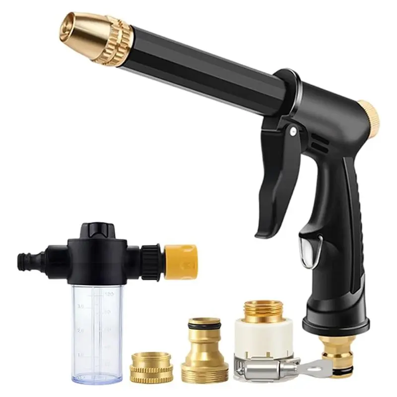 RMWIN-For Garden Hose Compatible Jet Nozzle Power Washer, Pressure Washer Wand With 3 Nozzles- For Car Wash Included