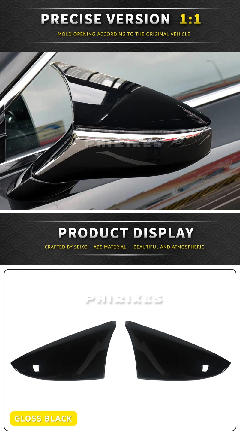 Für Lexus ES IS LS LC RC RCF UX Auto-Zubehör F SPORT-Stil ABS Carbon-Faser Seitenspiegel-Abdeckungen – Detail 4