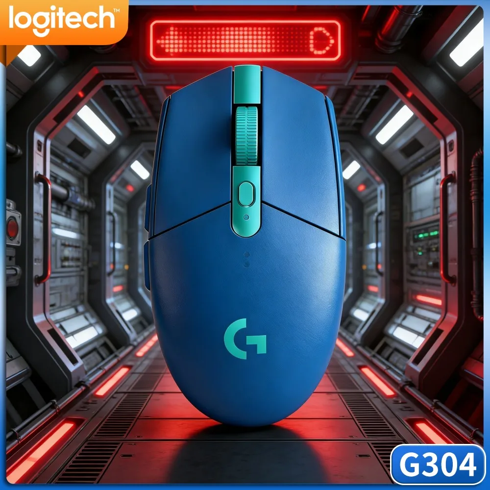 Logitech G304 LIGHTSPEED Wireless Mouse,Low‑Lag Transmission Durable Click For Dorm Study Gamer Household Desktop PC Work