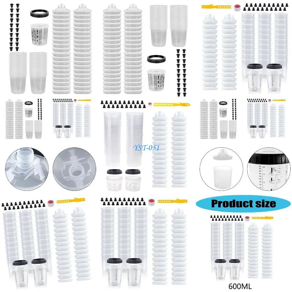 

E15A распылитель краски, чашка для смешивания с мерной шкалой, инструмент для обработки поверхностей автомобиля, точная шкала,
