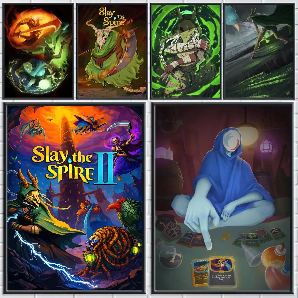 game Slay the Spire Poster Poster HD Self Adhesive Waterproof Art Print Wall Decor for Bedroom Living Room Home Gift
