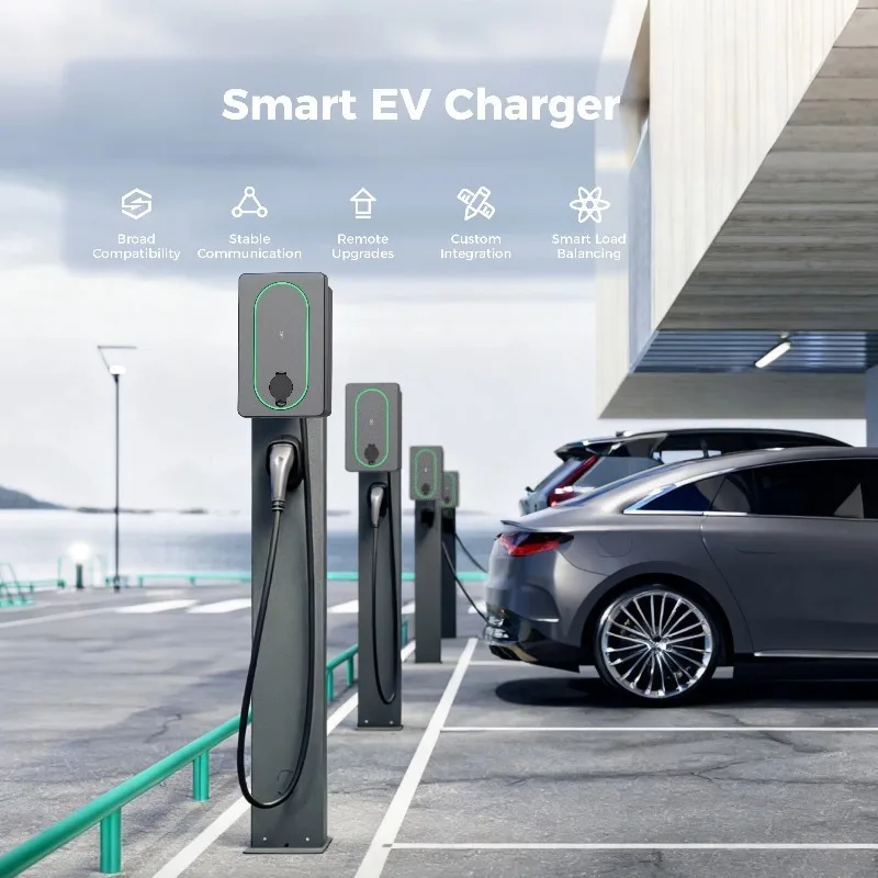 EU Standard EV Charger Type 2 Plug 7KW 11KW 22KW Electric Vehicle Charging Station for European Marke