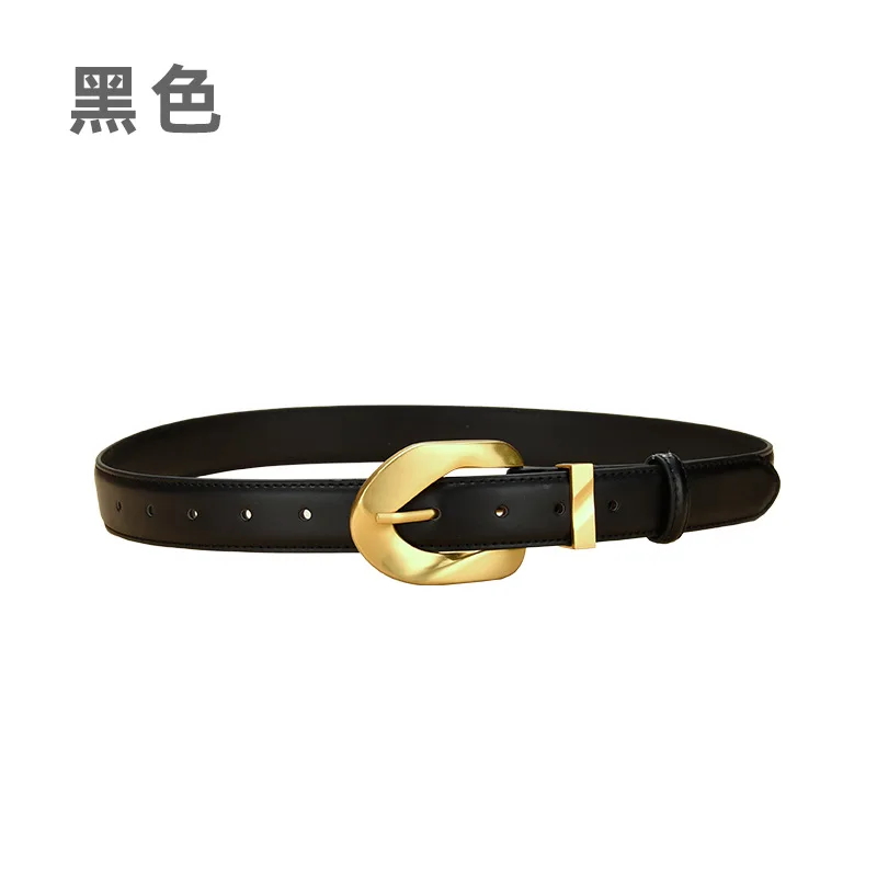 Retro style genuine leather belt women's pants belt versatile Korean style belt