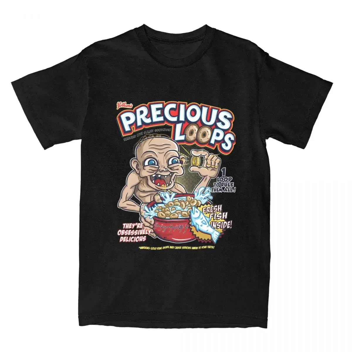 

Пляжная футболка Харадзюку с круглым вырезом, драгоценные петли, воротник-кольцо, винтажная пленка, Мордор, замок, Властелин магии, Мужская Винтажная Футболка