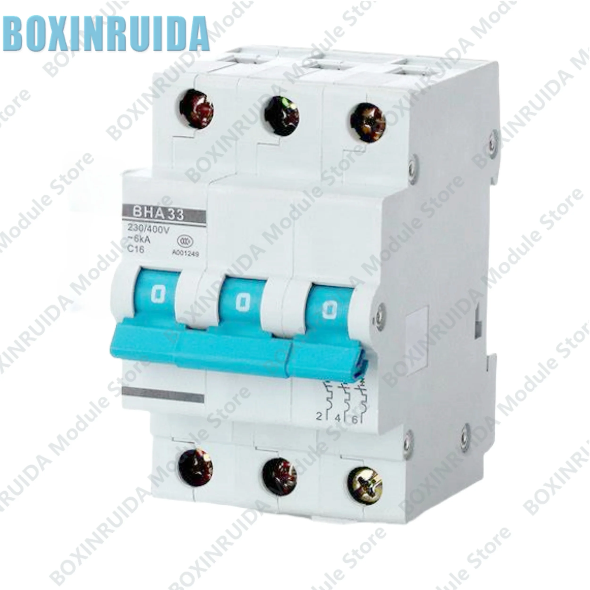 Brand new original Mini circuit breaker 3P air switch BHA-33 6A 10A 16A 20A 25A 32A 40A 50A 63A