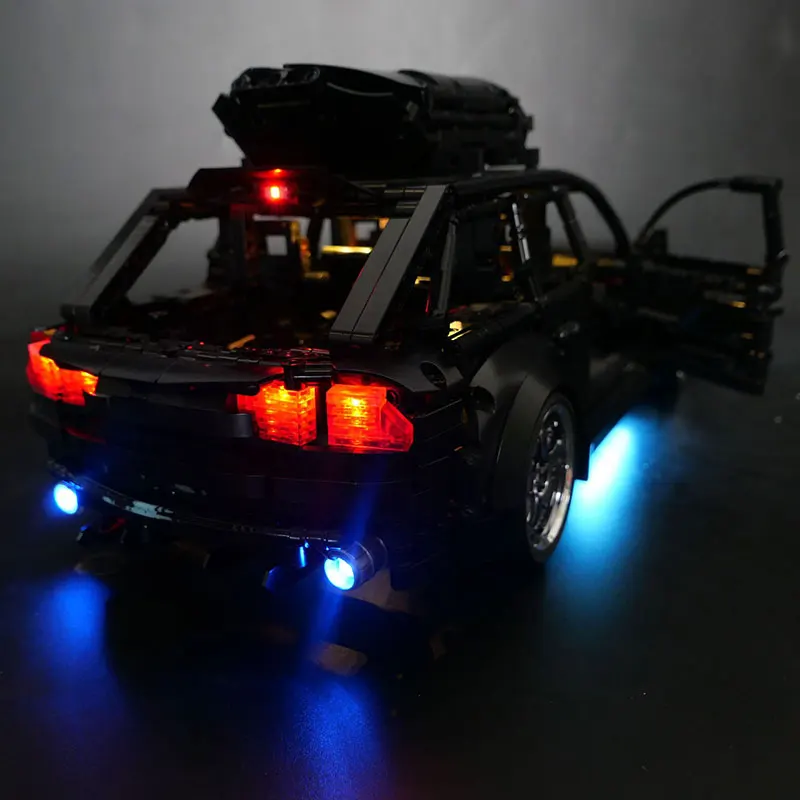 Kit de luz led para lego preto rs6 avant super carro de corrida t5023 lâmpada presente (não inclui blocos de construção kits de tijolos conjuntos modelo)