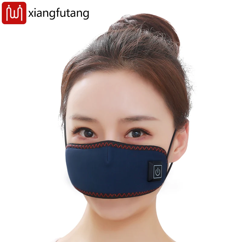 

Портативная маска для носа с электрическим подогревом красного света, поддержка горячего компресса, легко заложенность носа, аллергия и ринит для мужчин и женщин, подарок