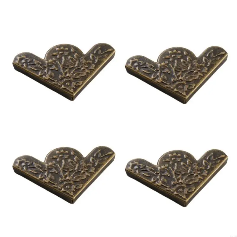  Iron Gifts Box Corner Protectors with Stylish Florals Designs for Maintaining Box Integrity and Aesthetic for Event