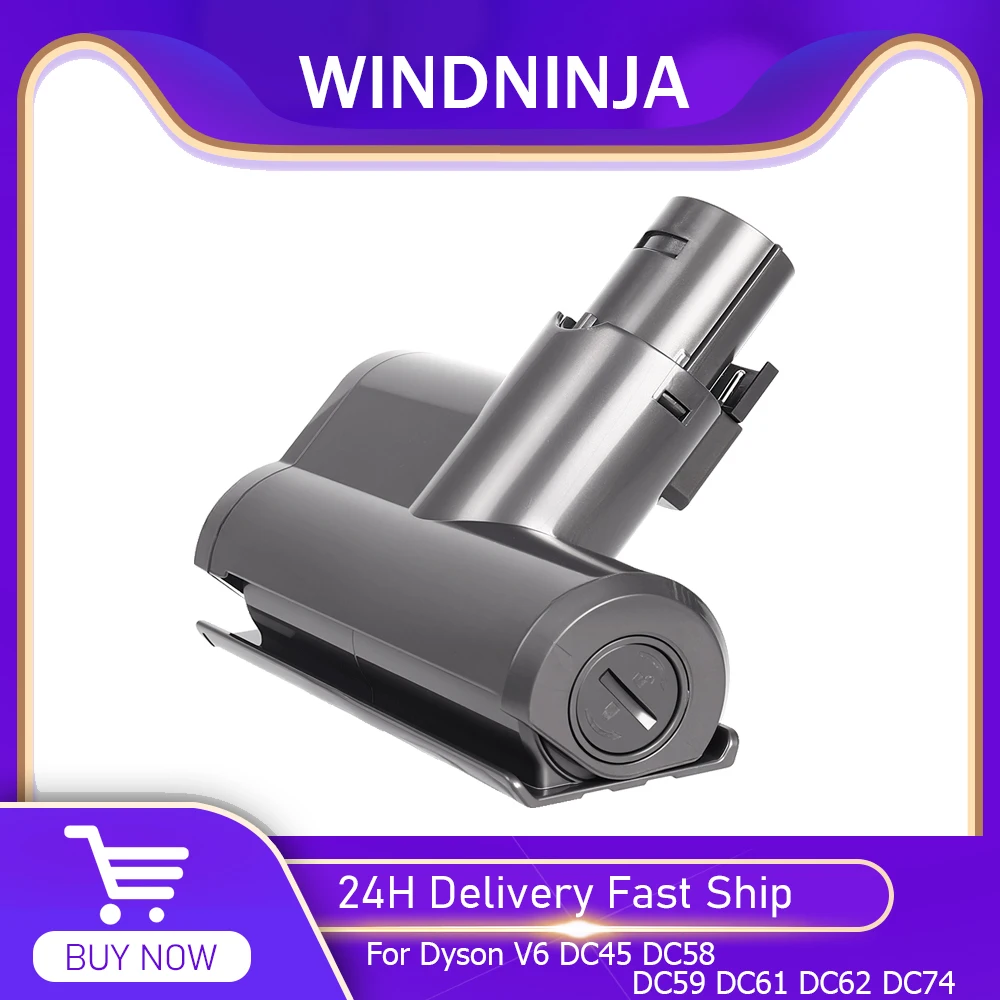 Mini cabeça de escova motorizada para ferramenta de colchão para dyson v6 dc45 dc58 dc59 dc61 dc62 dc74 vara cabeça de aspirador de pó de liberação rápida