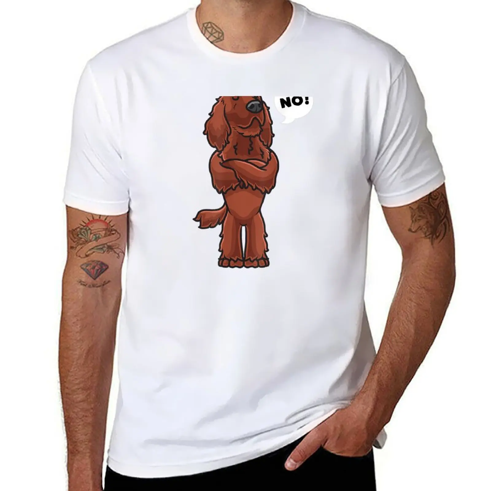 

Funny Irish Setter T-Shirt cotton tshirt 100% anime tshirt T-Shirt