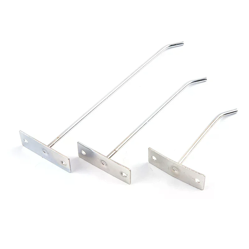 5Pcs/lot Hole Board Hook Steel Oblique Hanger Hardware Tool Hammer Pliers Wall Mount Storage Rack Garage