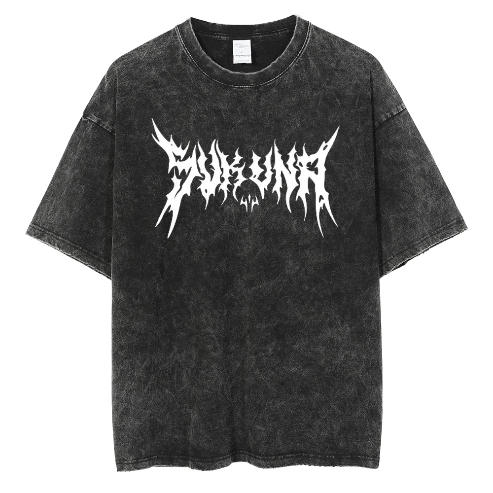 T-shirt imprimé avec logo Anime Berserk pour hommes et femmes, t-shirts vintage Manga, t-shirt en coton lavé, t-shirt Harajuku pour homme, t-shirt surdimensionné
